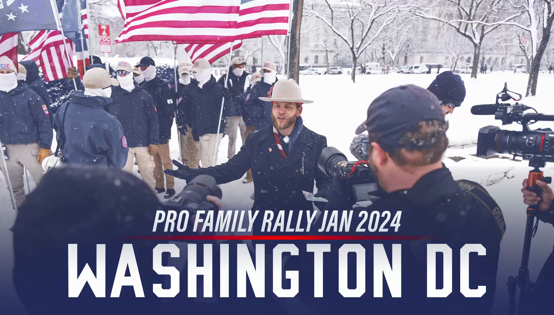 Patriot Front beim "March for Life 2024" in Washington DC